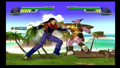 Dragon Ball Z Infinite World PS2 Training Mode Gameplay - Ginyu vs Super 17