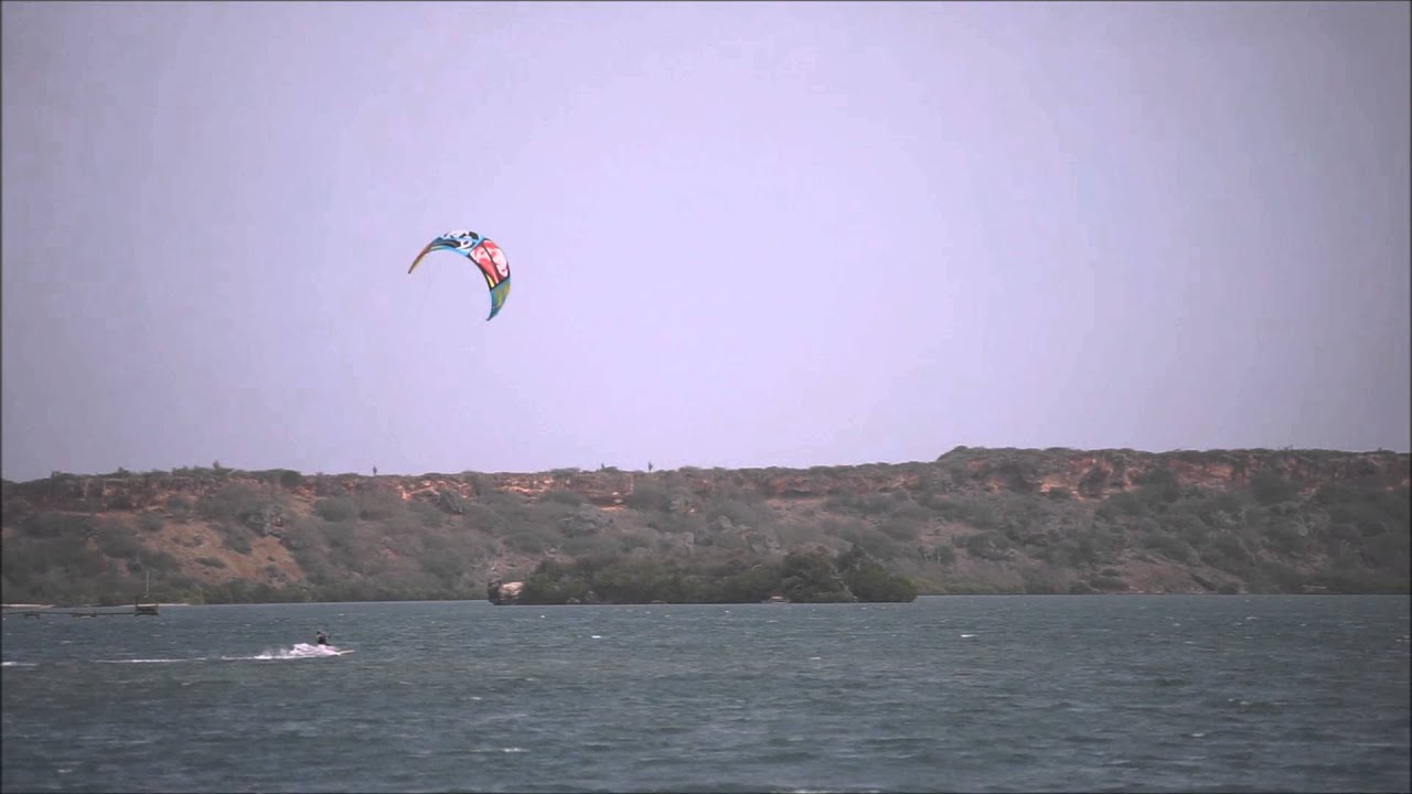 Kite Surfers At St. Joris Bay Curacao