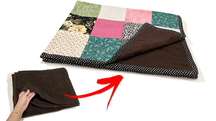 Recycle old blankets into new one|  Easy sewing project for beginners