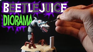 It's Showtime! | MINIATURE Beetlejuice Sandworm DIORAMA Build