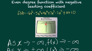 Polynomial End Behavior and Zeros