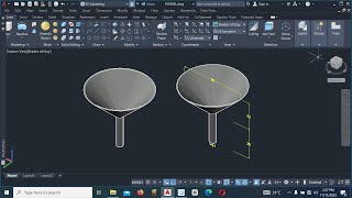 Quick & Easy: 3D Funnel Design in AutoCAD: #hycadtutorials: #3ddesign #3dtutorial  #funnel