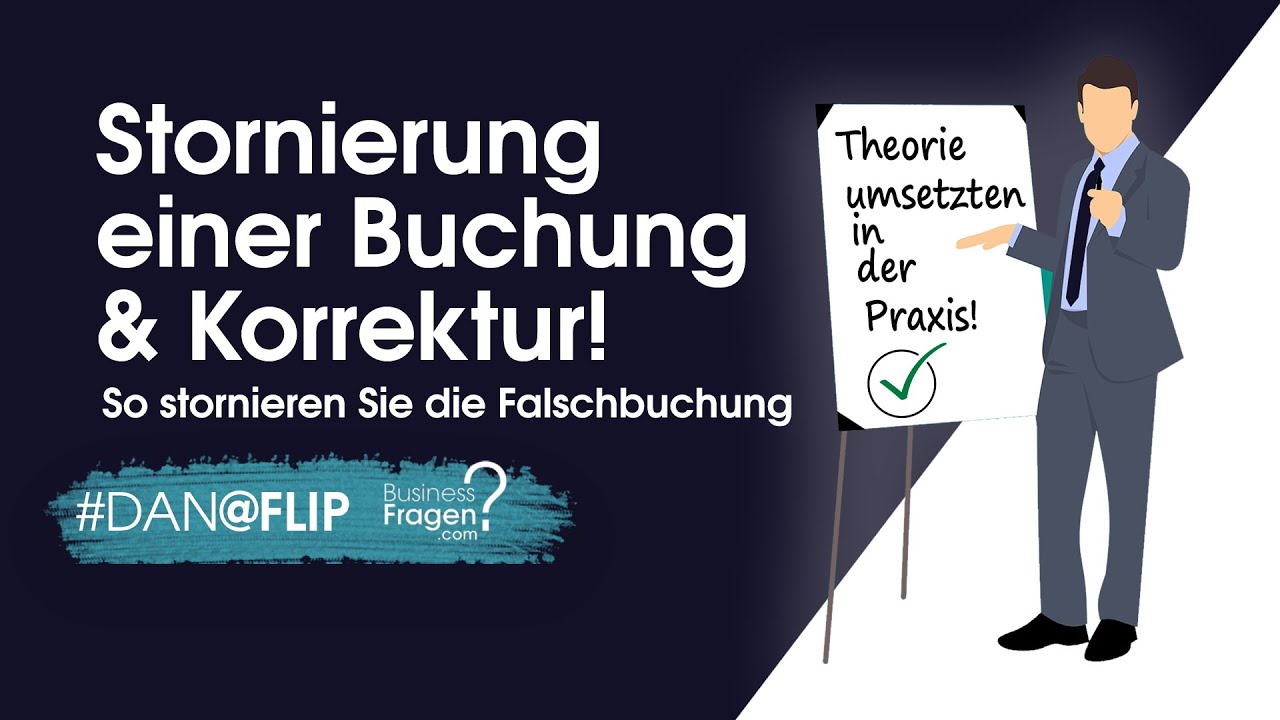 New Korrekturbuchung durchführen - Stornierung einer Buchung - Falschbuchung/Buchungssatz korrigieren
