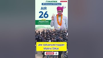 Matrix jee Advanced all India topper  ll all India topper  ll #jee #jeeadvanced #air1 #iit #topper