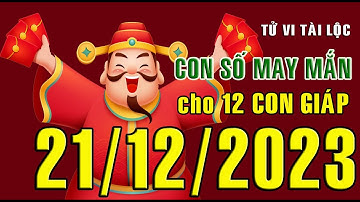 CON SỐ TÀI LỘC HÀNG NGÀY,  THỨ NĂM (21-12-2023)  CHO 12 CON GIÁP: Giàu có & Thịnh Vượng