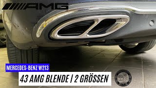 43Er Amg Blende | Mercedes-Benz Auspuffblende Tuning Für W213 W205 W246 W212 W213 C207 W176