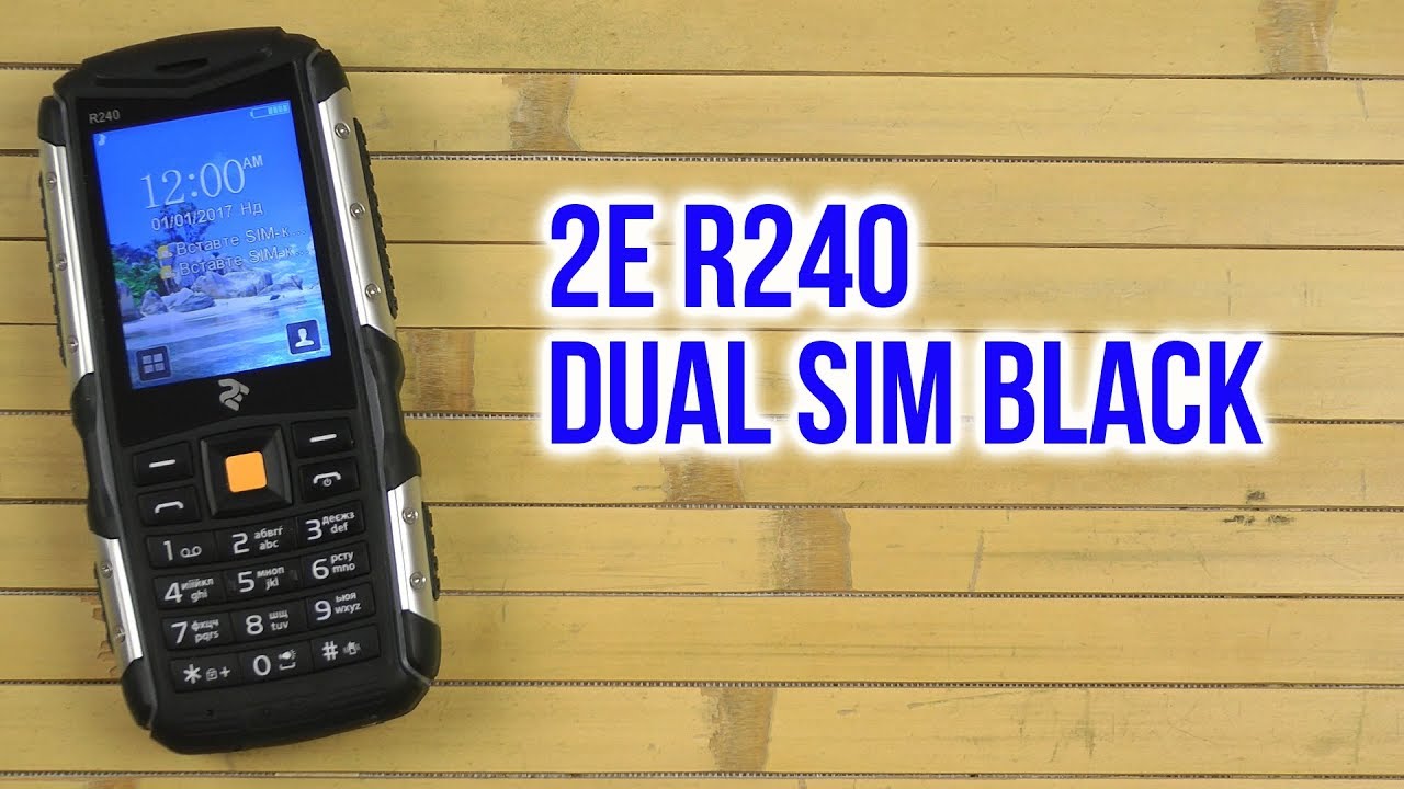 Распаковка 2E R240 Dual Sim Black