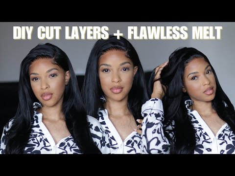 Deep Side Part Closure Wig Install | Cut Layers + Lace Meltdown| Alipearl Hair | ROCHELLE B