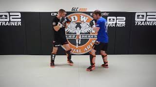 How To Use Footwork To Set Up The Overhand & Low Kick