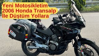 YENİ MOTOSİKLETİM HONDA TRANSALP 650 İLE UZUN YOLA ÇIKIYORUM. MOTOSİKLETİ SAMANLIKTAN ÇIKARTTIM