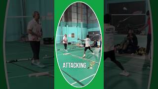 ATTACKING DRIVE 🏸✍️ #badminton  #training #foryou  #shorts