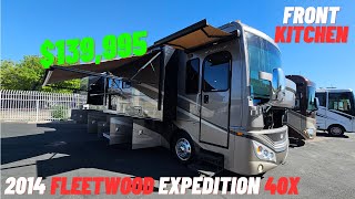 $140k For This 2014 Fleetwood Expedition 40X, Front Kitchen, Mid Living Room #rv #rvwalkthroughs