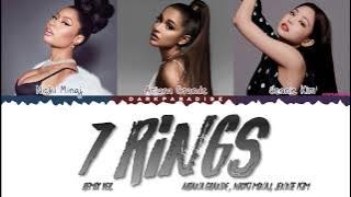 Ariana Grande - 7 rings feat. Nicki Minaj & JENNIE (Color Coded Lyrics)