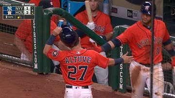 NYY@HOU: Beltran plates Altuve with a groundout