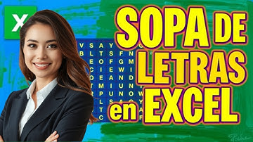 ✅ Cómo Crear una Sopa de Letras en Excel | Tutorial Paso a Paso