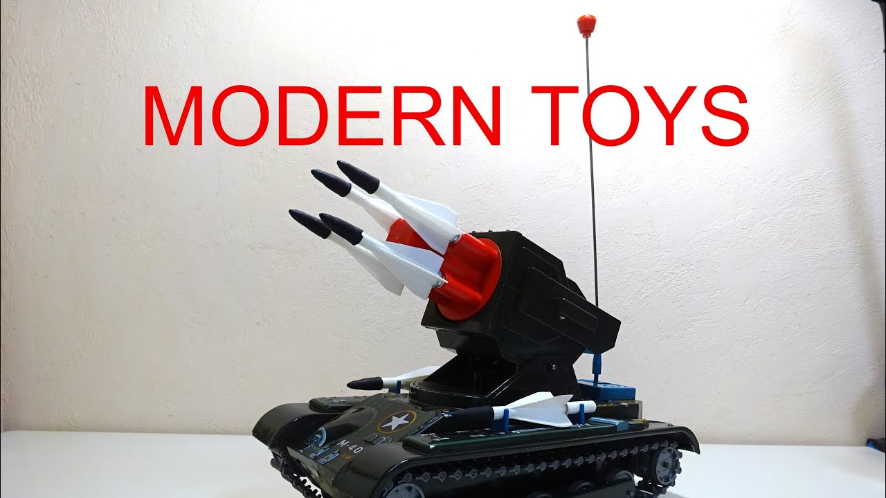 増田屋（マスダヤ）④ MS-33ミサイルタンク ブリキ戦車 MODERN TOYS