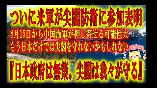 【米軍『尖閣は俺たちが守る！』】ついに尖閣防衛にアメリカ軍が参加表明！「日本政府は無策。我々米軍が尖閣に押し寄せる中国公船を監視する」心強いけど、情けない。日本政府よ、今こそ米軍と共に尖閣防衛に立て！