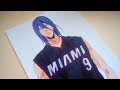 Speed Drawing - Murasakibara Atsushi in Miami HEAT Jersey 紫原 敦