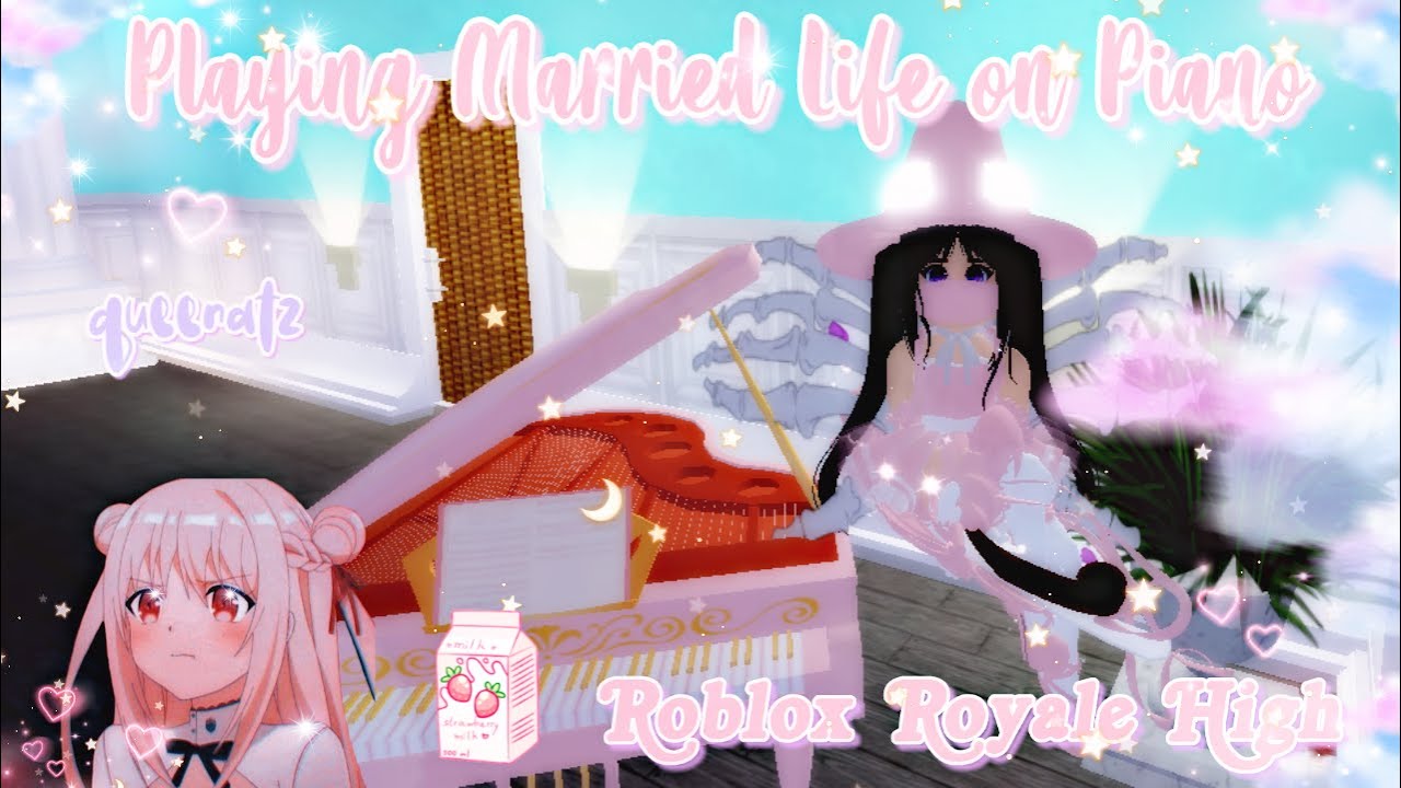 Playing Married Life On Royale High Piano Roblox Royale High Youtube - married life piano roblox