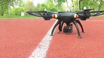 Syma X8W first flight with GoPro Hero 2014