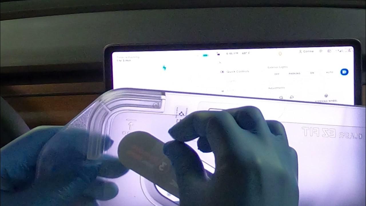 Install Spigen Screen Protector Tesla Model 3 / Y EZ FIT GLAS.tR AntiGlare YouTube