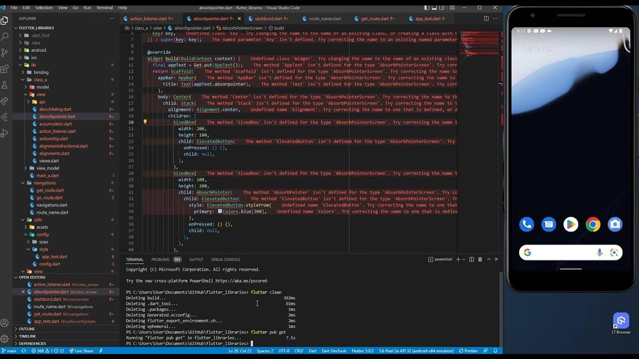 Checking dart sdk version was unexpected at this time youtube