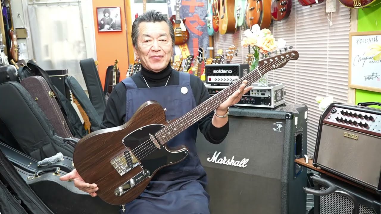 Bacchus BTE-TW All-Rosewood Telecaster Type - YouTube