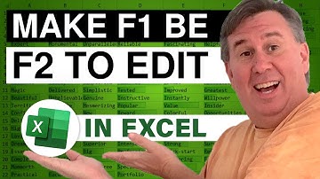 Excel - Deactivate F1 Key For Excel Help - Episode 1213