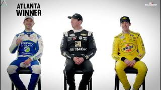Daniel Suarez - Ryan Blaney - Kyle Bush, The Feedback after 3 wide finish in Atlanta 2024 by FOX !