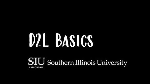 D2L Basics