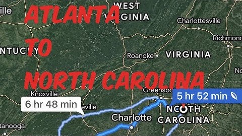 How long is the ride from North Carolina to Georgia?