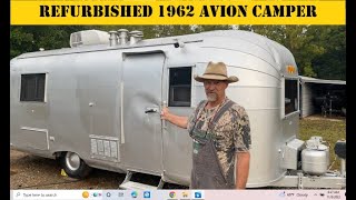 1962 Avion Trailer (Camper) refurbished / Solar Light for Camping