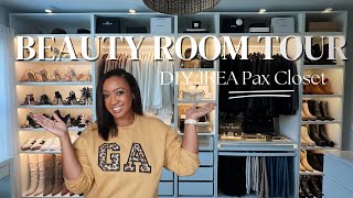 : BEAUTY ROOM TOUR/ IKEA PAX WARDROBE DIY| $12,000 Closet on a $3,000 Budget