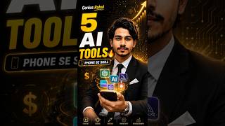 Top 5 AI Tools For Smartphone Income Skills 🔥 | Beginners Must Learn #shorts #shortsfeed #viral