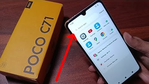 Poco C71 me App search bar Kaise hataye | How to turn off App search bar?