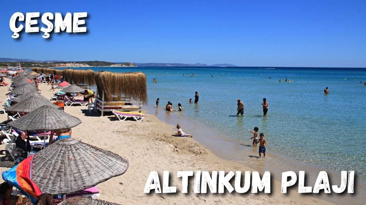 cesme altinkum plaji cesme nin en guzel ve en soguk plaji altinkum cesme izmir 4k uhd youtube