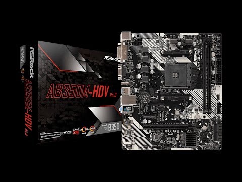 AsRock AB350M-HDV R4.0 Motherboard Unboxing and Overview