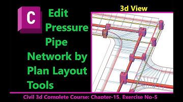 How to Edit Pressure network using Plan Layout Tools in Civil 3d | AutoCAD Civil 3d Complete Course