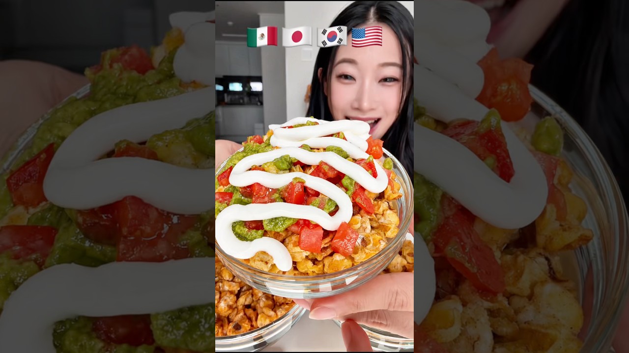 팝콘야끼? 팝콘치킨? 신박한 나라별 조합 먹방ㅋㅋㅋ🍿