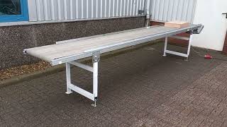 Transportband 4,55 Meter 60 Cm Breed Hoogte Verstelbaar Schuma