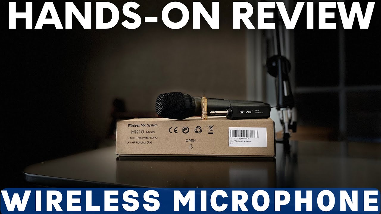 Testing Saiyin Wireless Rechargeable Microphones, UHF Handheld perfect