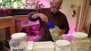 #4 Masterblend Fertilizer Nutrients mixing and measuring 4/10/21