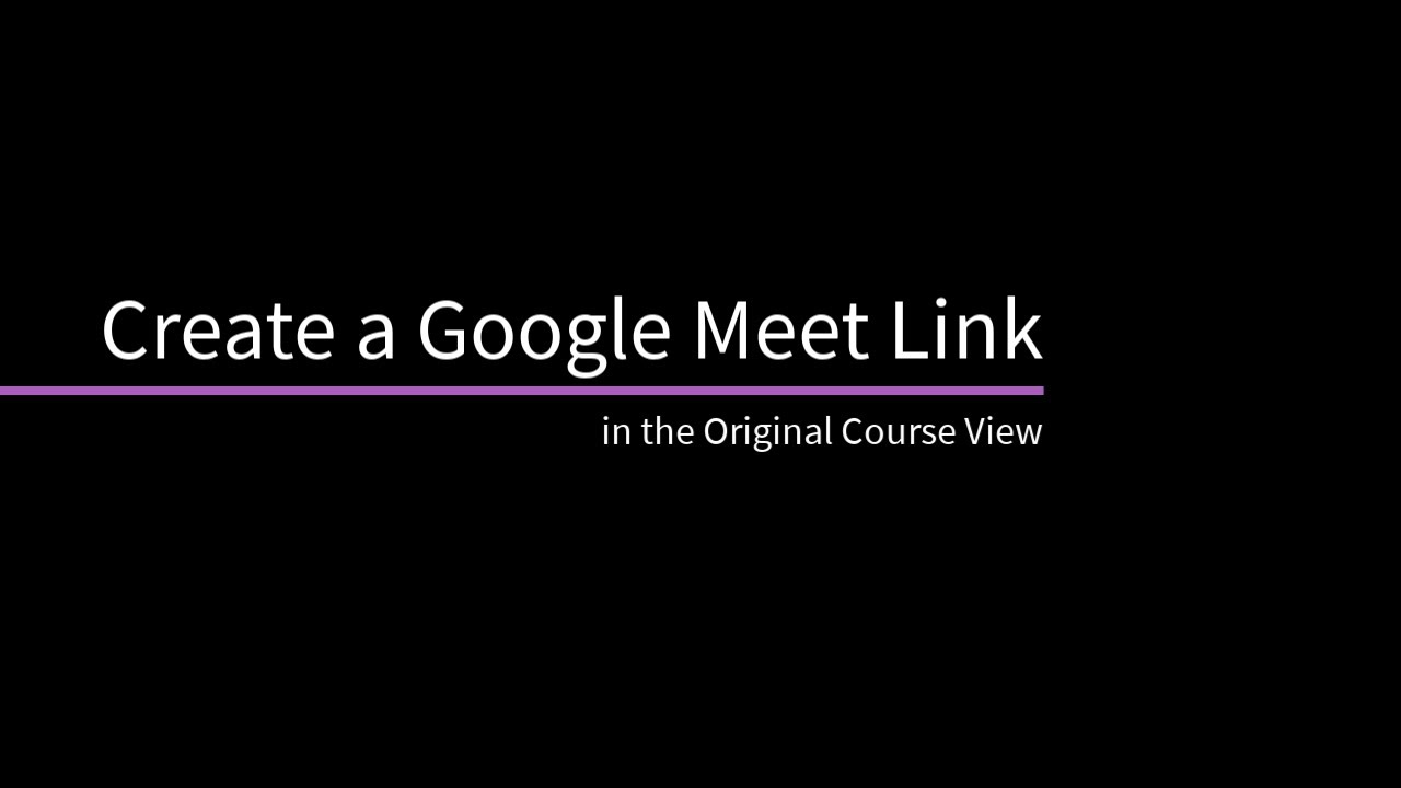 Google meet link