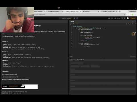 2108. Find First Palindromic String in the Array