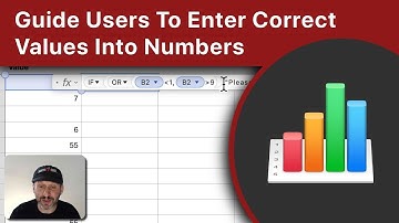 Guide Users To Enter Correct Values Into Numbers Spreadsheets
