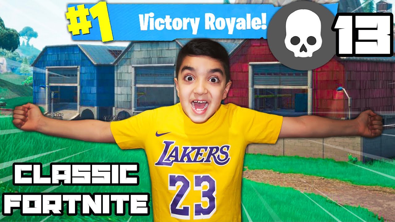 My Little Brother Plays Classic Fortnite! (FORTNITE CLASSIC MODE CHALLENGE!)