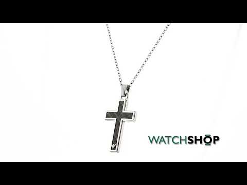 Emporio Armani Jewellery Men's Stainless Steel Cross Necklace (EGS1705040)