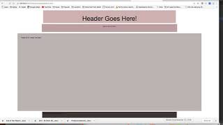 Creating a Footer and Content Area inside of Dreamweaver through Div Tags