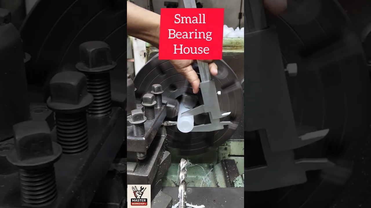 Bearing housing cutting🛠️hollder making⚒️🛠️