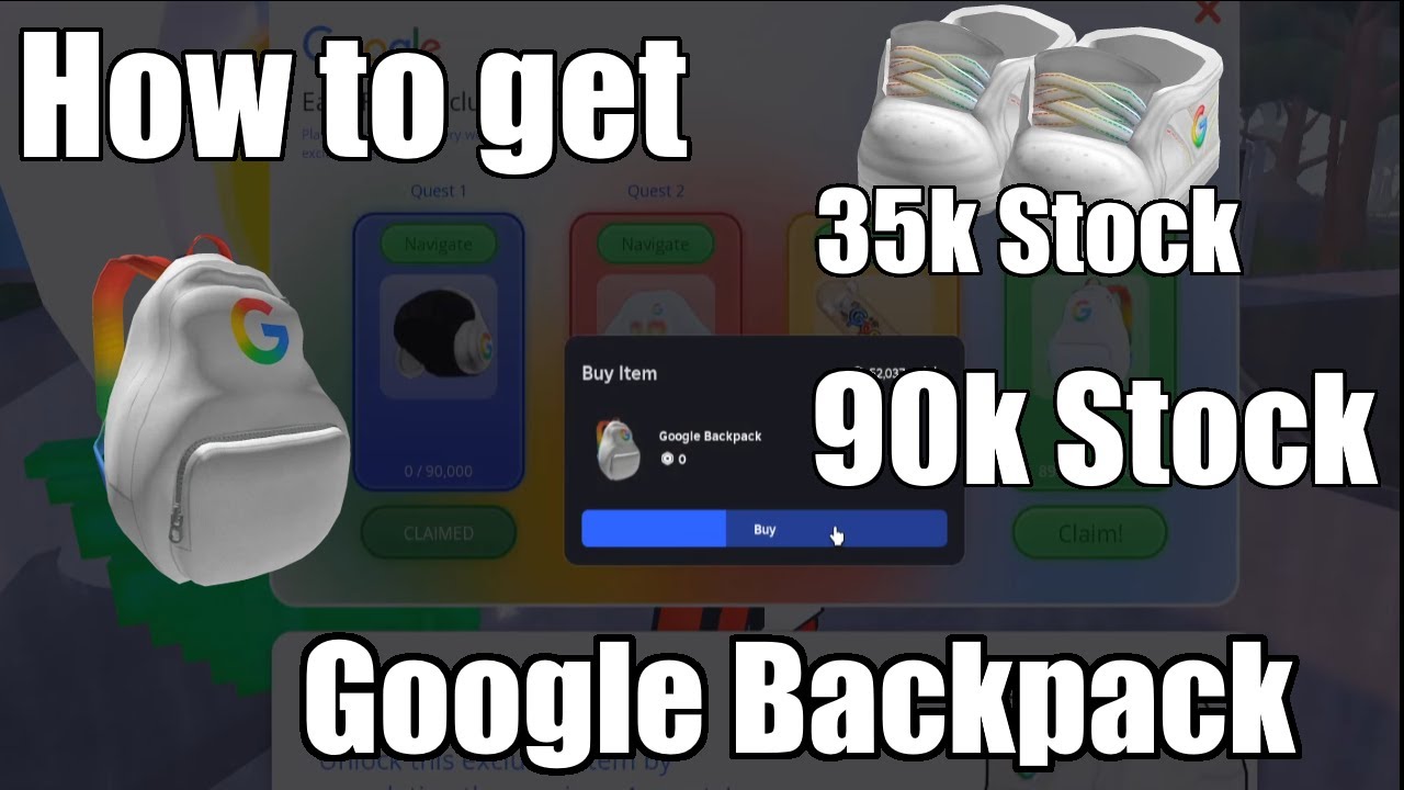 Google Backpack Jcps How to get Google Backpack & Google Sneakers in Bayside High School ...